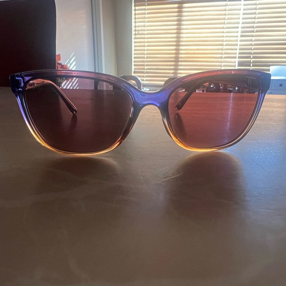 Maui Jim Purple and Orange Gradient Sunglasses